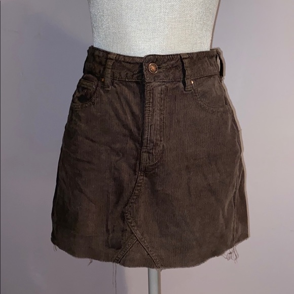 PacSun Dresses & Skirts - Woman's PacSun Dark Green Corduroy Mini Skirt 25